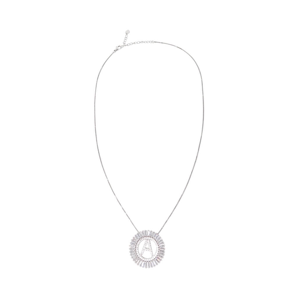 Halo Pave Diamond Initial