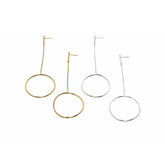 Drop Hoop Earrings