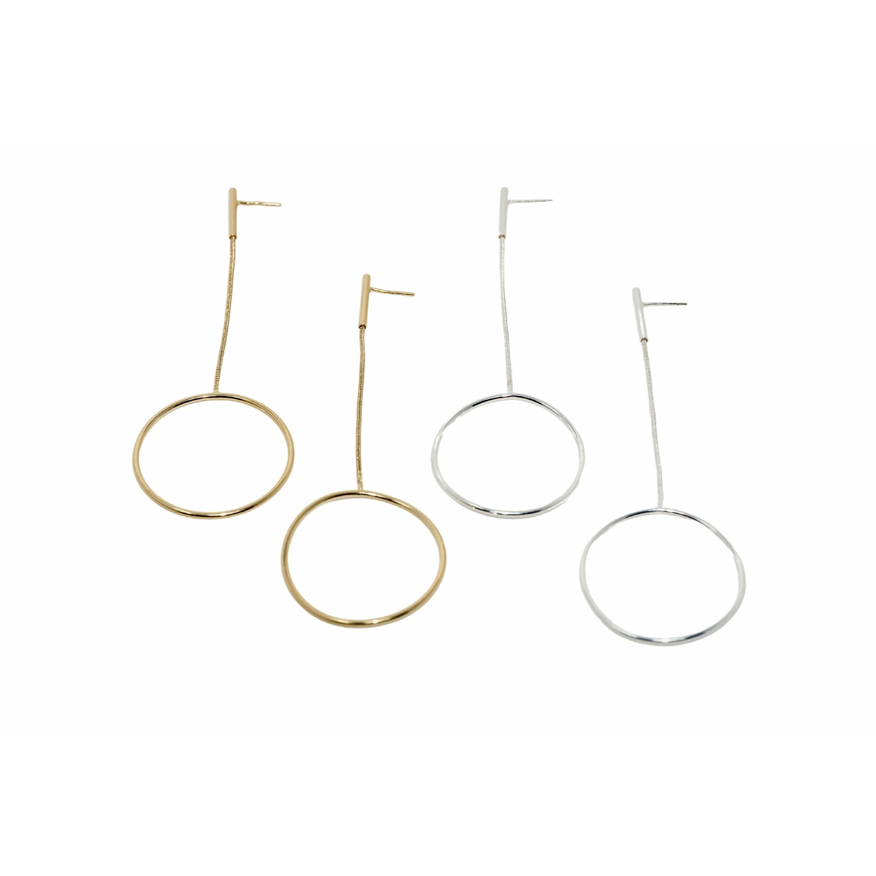 Drop Hoop Earrings