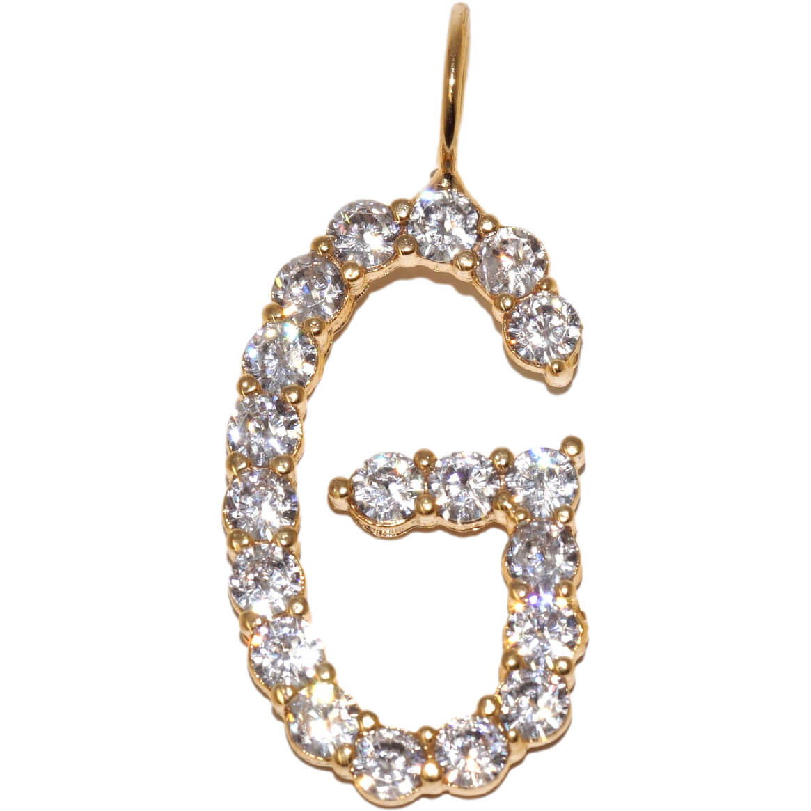 Encrusted Pave Initial