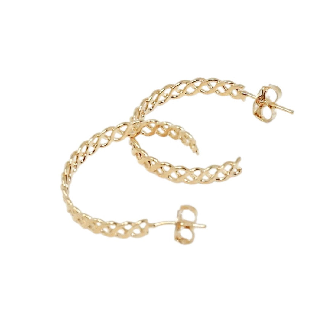 Small Woven Hoops