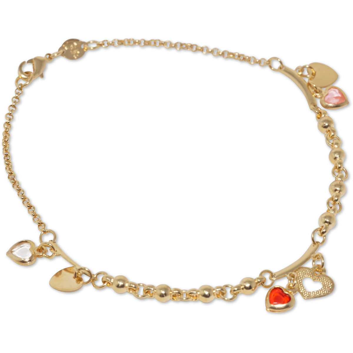 Heart Charms Anklet