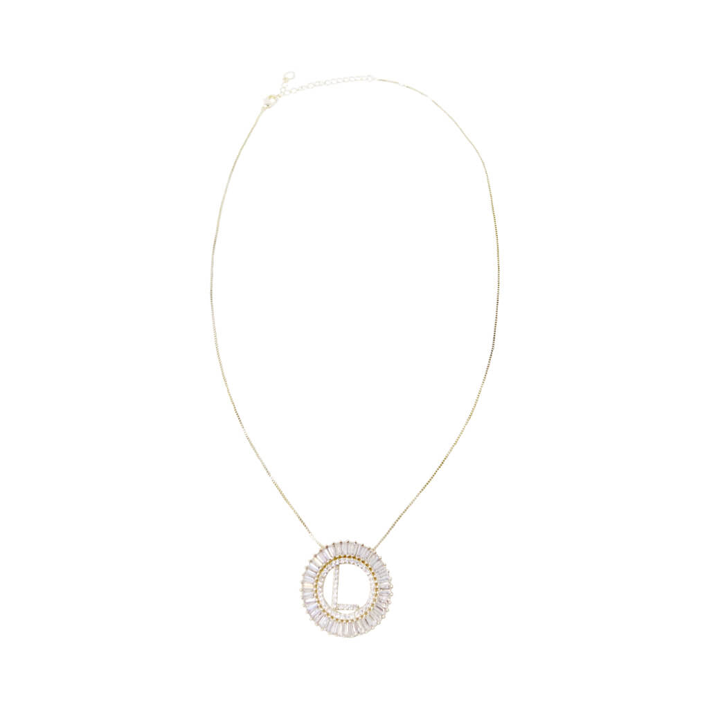Halo Pave Diamond Initial