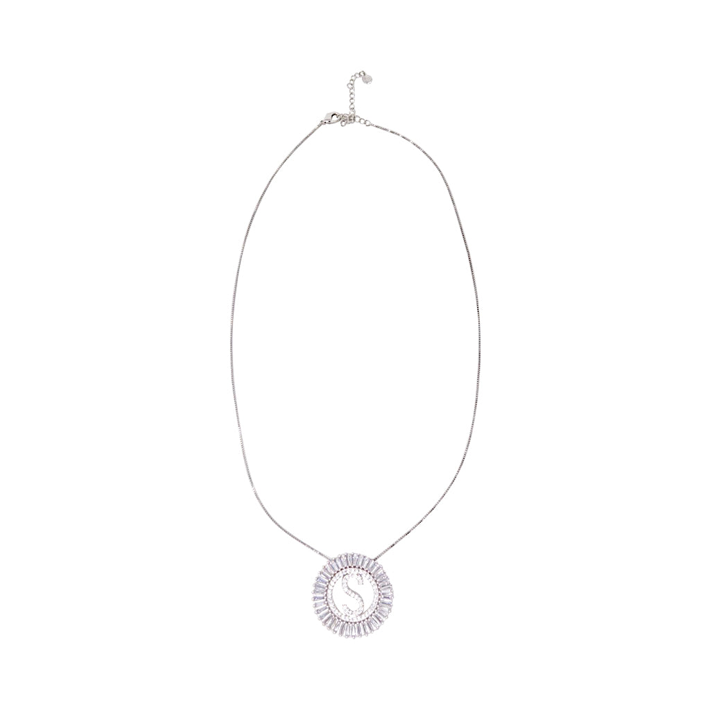 Halo Pave Diamond Initial