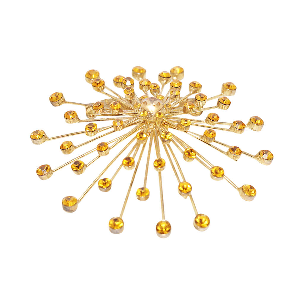 Citrine Cluster Brooch