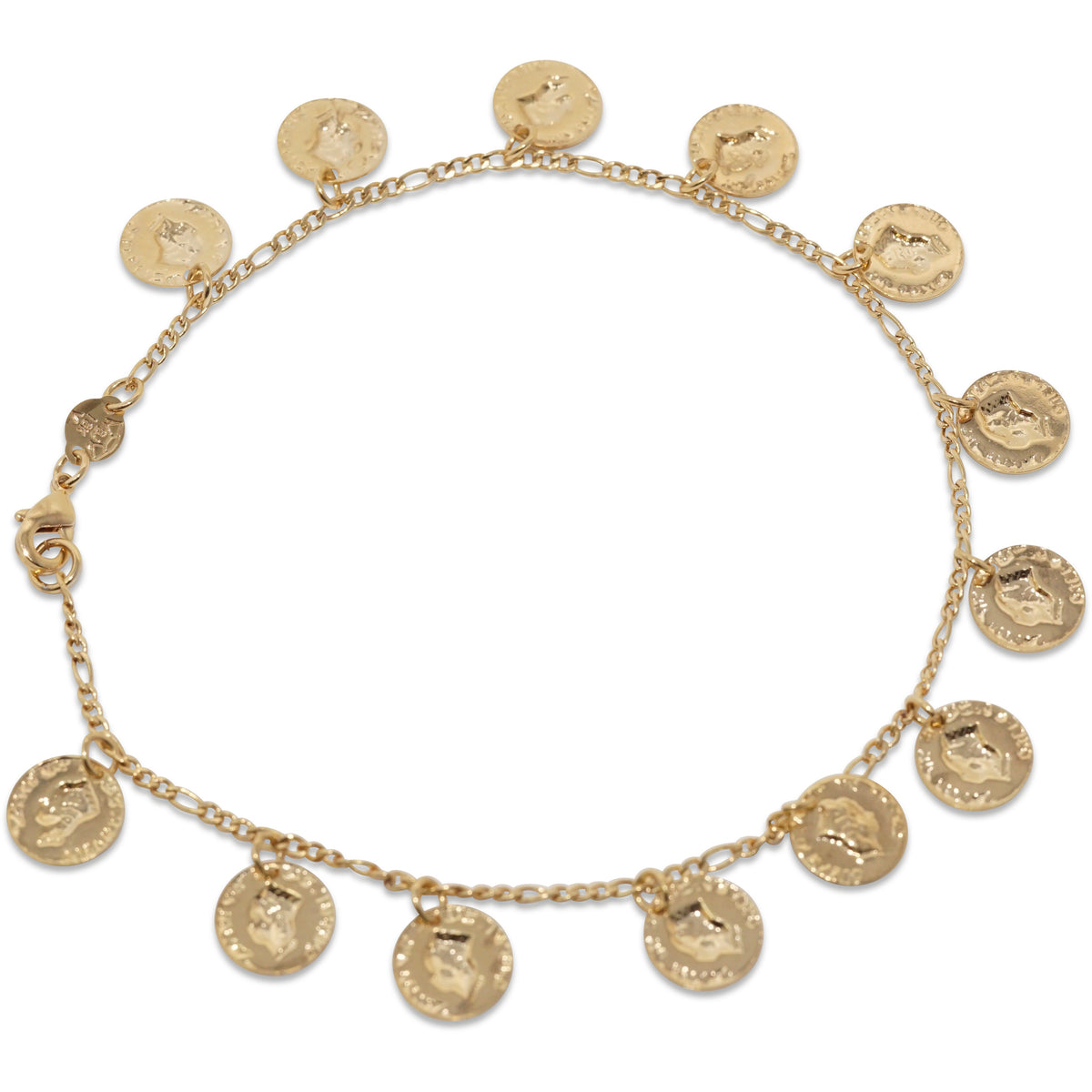 Gold Coin Anklet