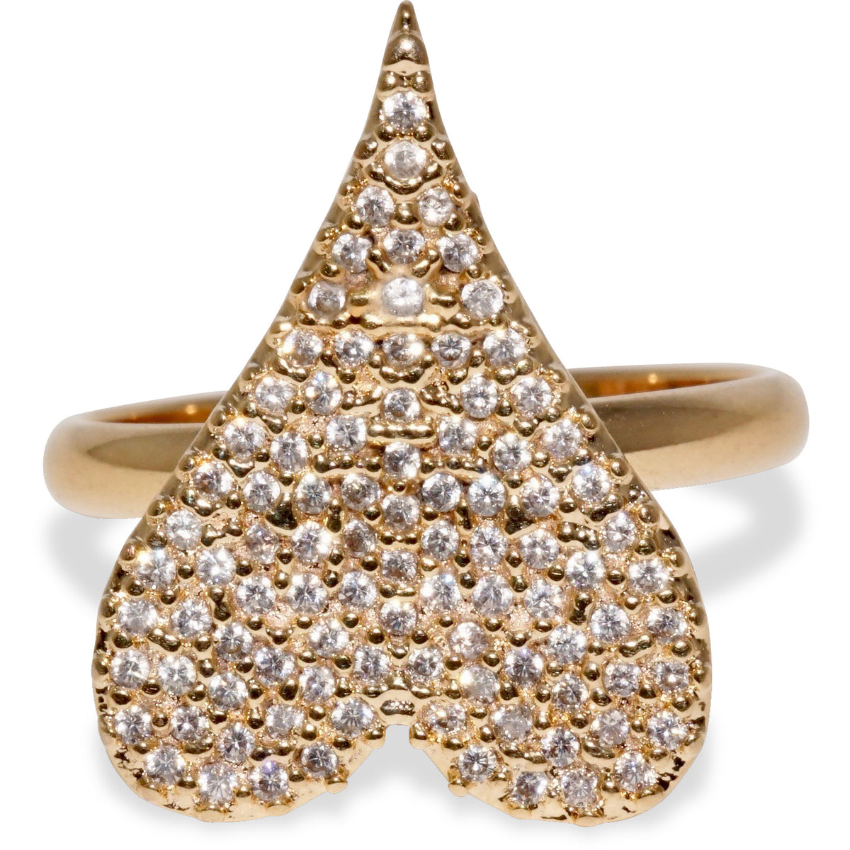 Bague coeur en or