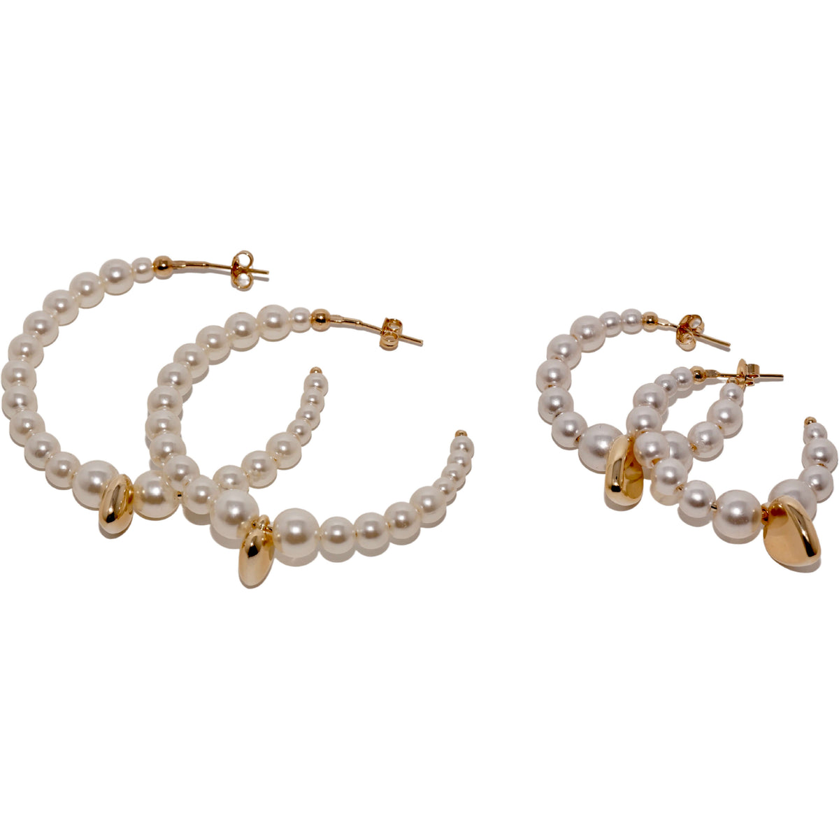 Boucles d'oreilles Love en grosses perles