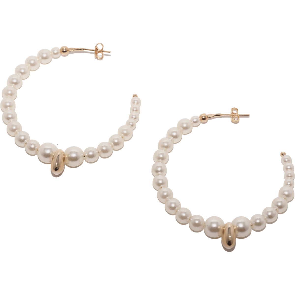 Boucles d'oreilles Love en grosses perles